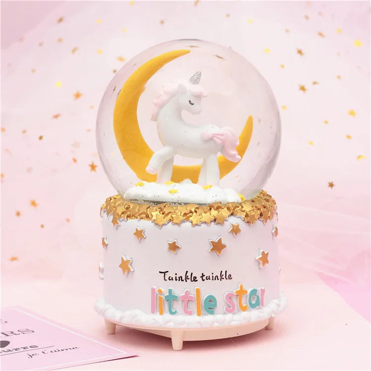Large Light-Up Unicorn Snow Globe