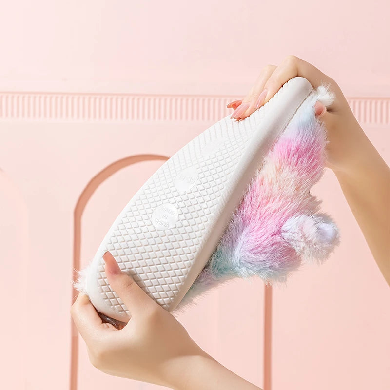 Cozy Fluffy Unicorn Winter Shoes