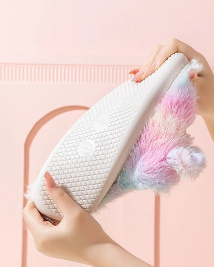 Cozy Pastel Unicorn Slippers