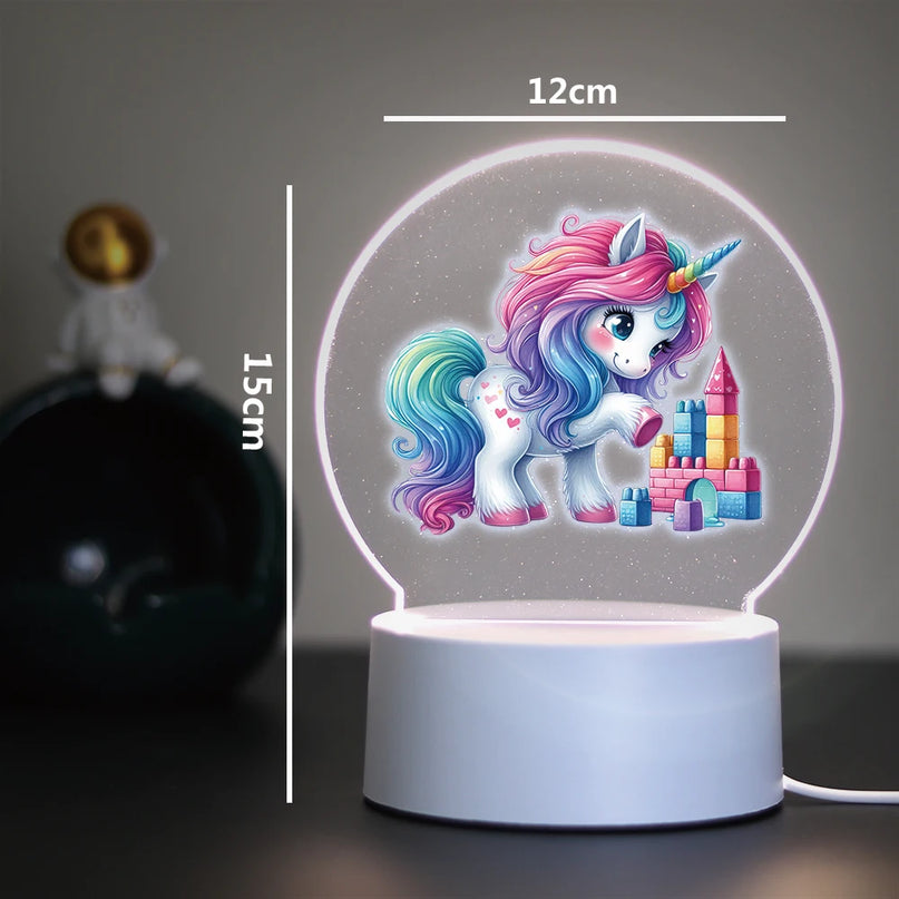 Kawaii Unicorn 3D Illusion Night Light