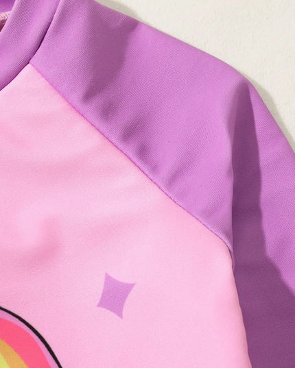 Kawaii Unicorn Rash Guard Swimsuit