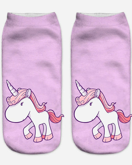 Black 3D Fantasy Unicorn Socks