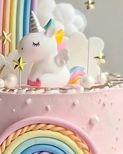 Rainbow Unicorn Cloud Cake Topper
