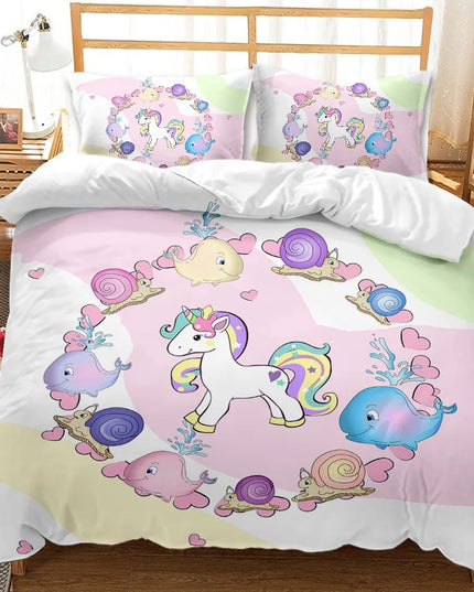 Tropical Leaf Unicorn Bedding