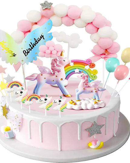 Enchanted Unicorn Cake Topper with Arch