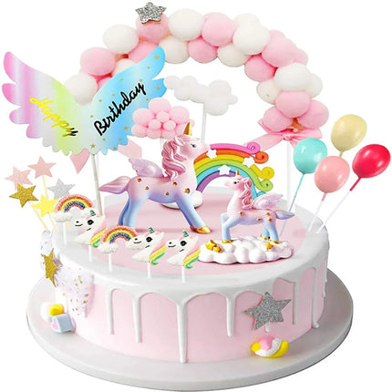 Enchanted Unicorn Cake Topper with Arch