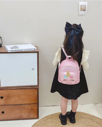 Blue Unicorn Backpack for Preschool