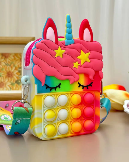 Colorful Unicorn Interactive Purse
