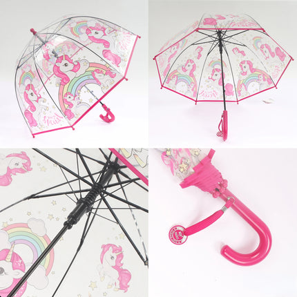 Kids Clear Unicorn Umbrella