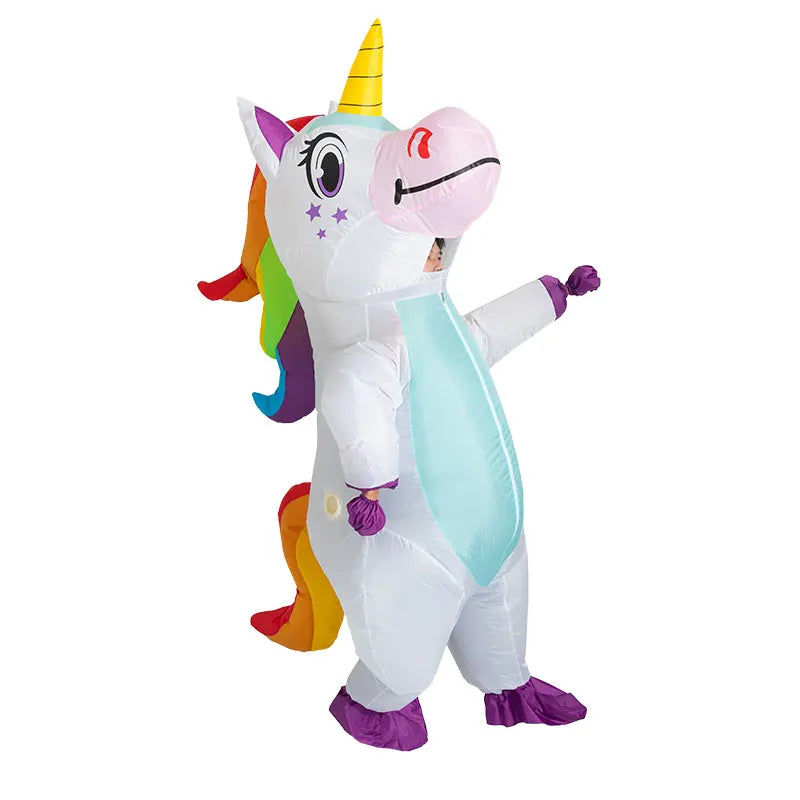 White Unicorn Full-Body Costume Women