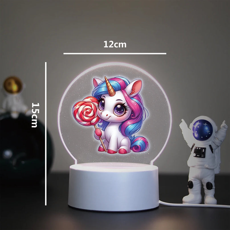 Kawaii Unicorn 3D Illusion Night Light