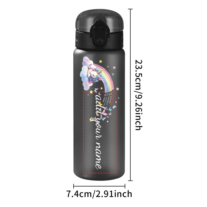 Cool Blue Unicorn Water Bottle