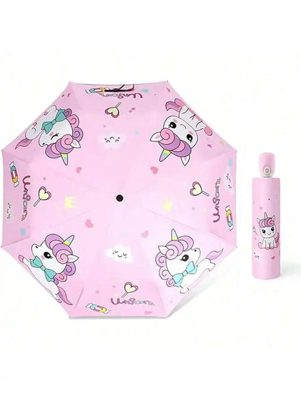 Cute Pink Unicorn Umbrella