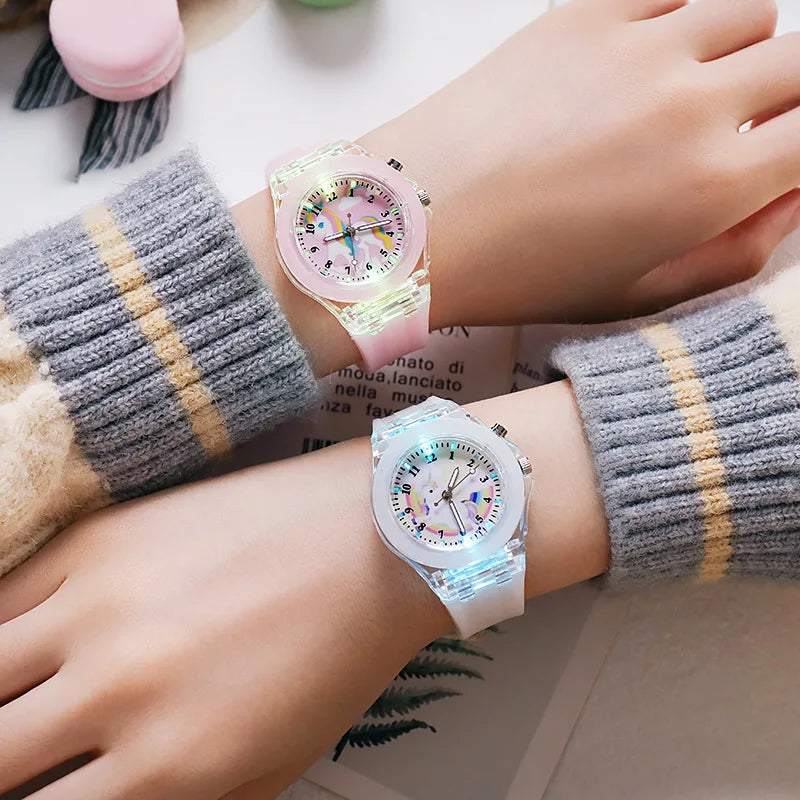 Glitter Rainbow Unicorn Watch