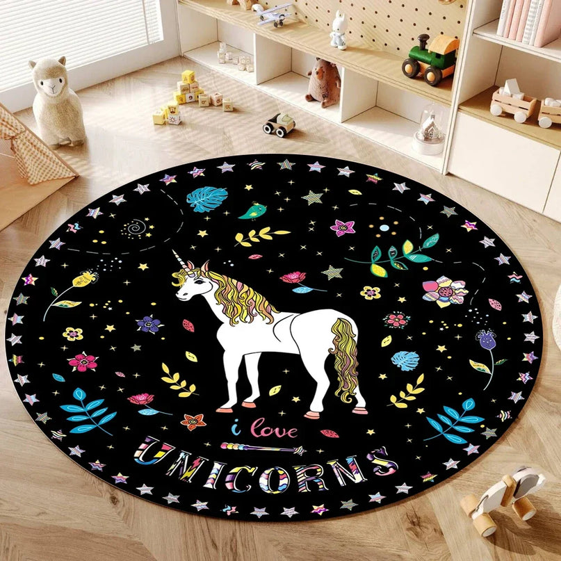 Starry Night Unicorn Rug