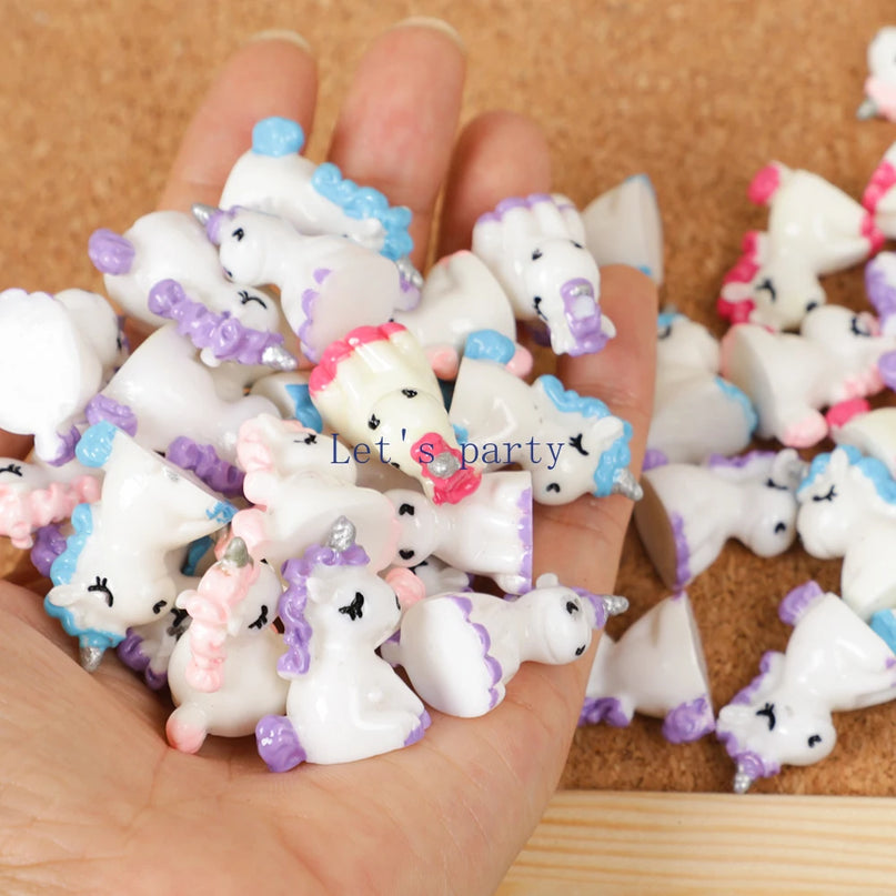 Small Resin Unicorn Figurines Set