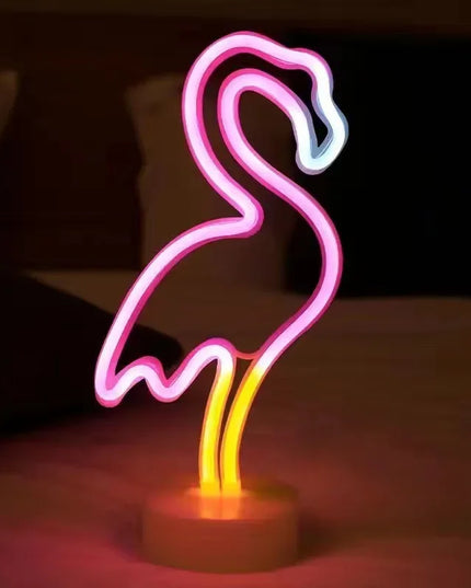 Unicorn & Flamingo Neon Night Light Set