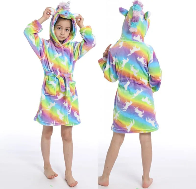 Enchanted Unicorn Print Robe
