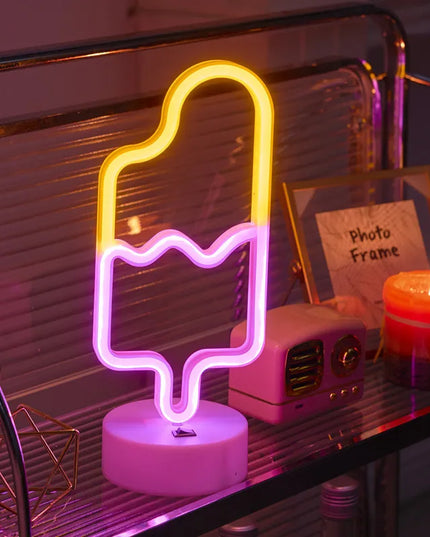 Unicorn & Flamingo Neon Night Light Set