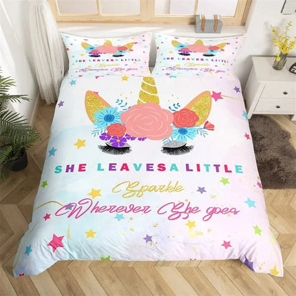 Sparkle Wherever She Goes Bedding