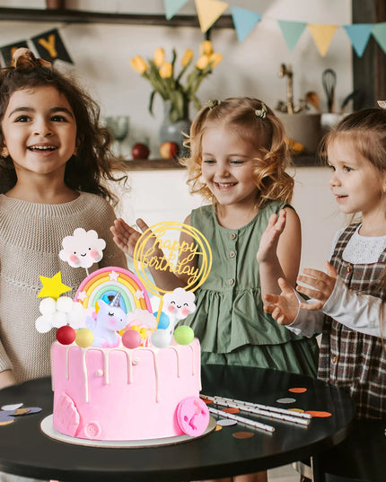 Unicorn Cake and Cupcake Topper Set