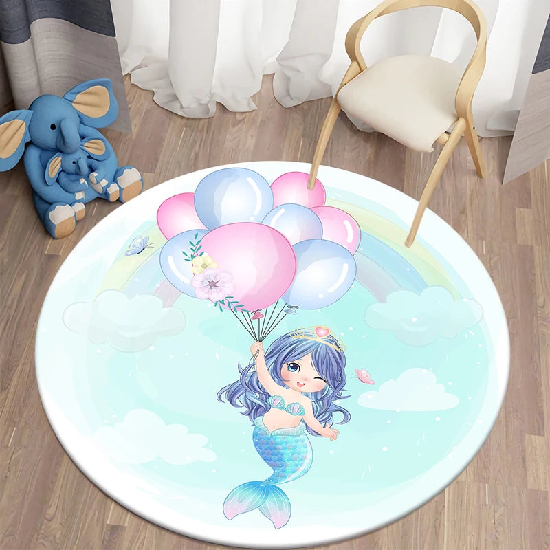 Magical Mermaid Unicorn Rug