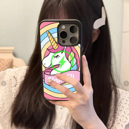 Coffee Lover Unicorn iPhone Case