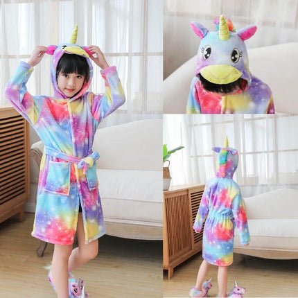 Pastel Unicorn Wearable Towel Robe