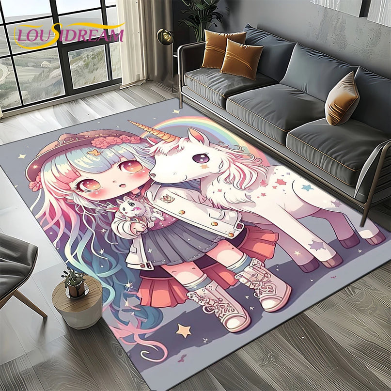 Flying Cloud Unicorn Rug