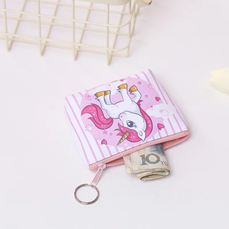 Rainbow Unicorn Lettering Purse