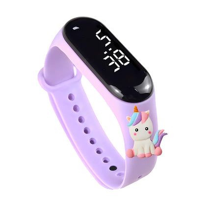Lavender Sitting Unicorn LED Watch