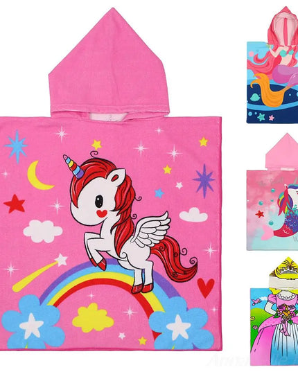 Hooded Unicorn Towel Robe