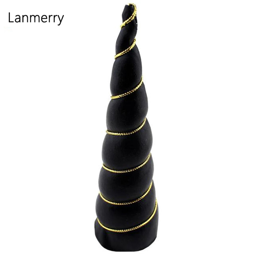 10PCS Black Unicorn Horns