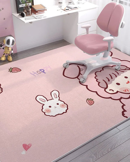 Pink Castle Unicorn Rug
