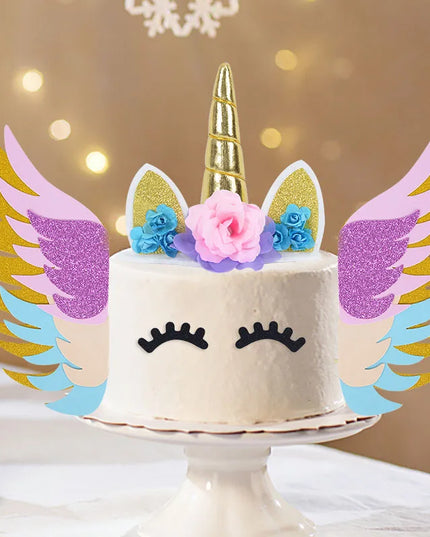 Glitter Angel Wings Cake Topper
