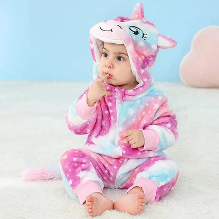 Pink Galaxy Baby Unicorn Onesie