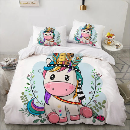 Boho Tribal Unicorn Bedding