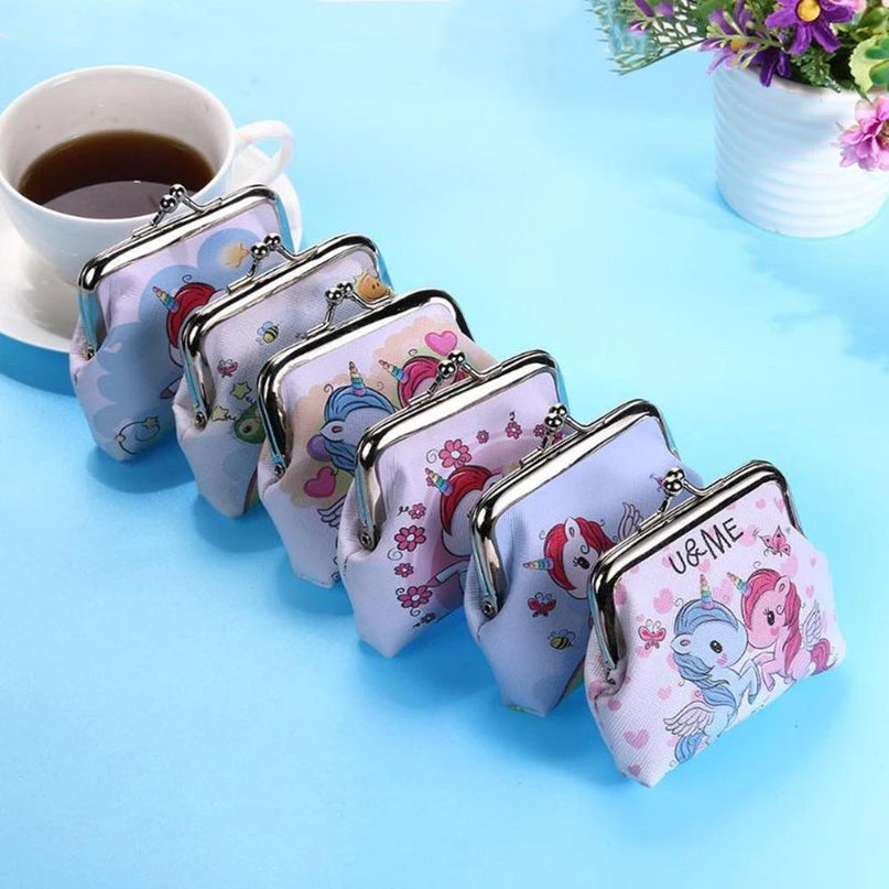 Rainbow Clasp Unicorn Purse