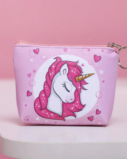 Sleepy Unicorn Leather Purse