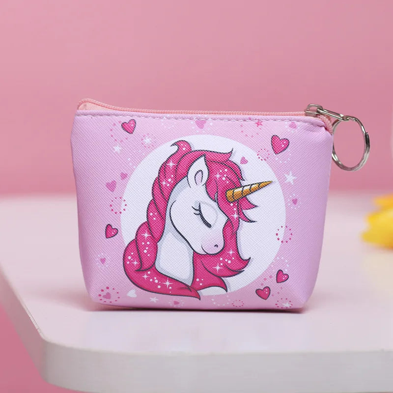 Sleepy Unicorn Leather Purse