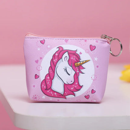 Sleepy Unicorn Leather Purse