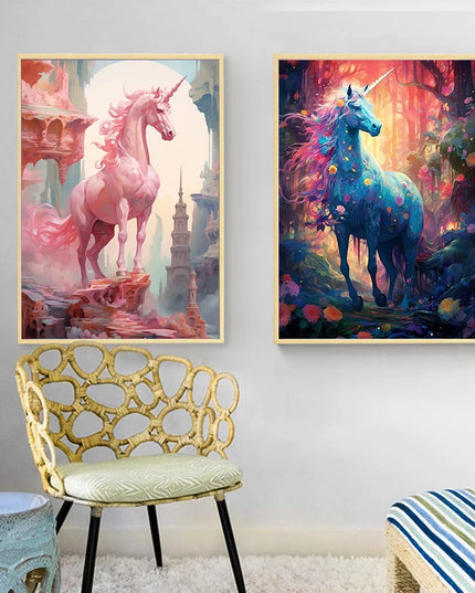 Large Unicorn Canvas Wall Art Print