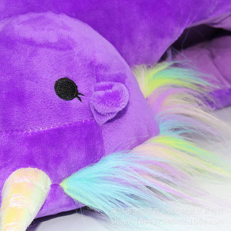 Giant 28cm Plush Unicorn Slippers
