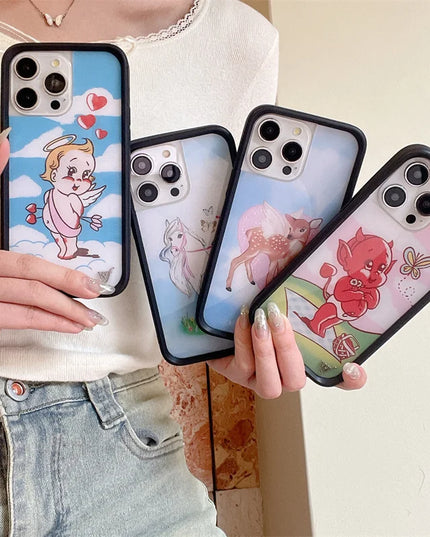 Butterfly Meadow Unicorn White Case