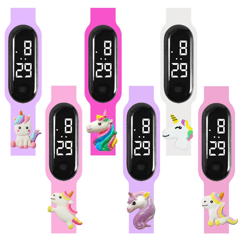 Lavender Digital Unicorn Watch