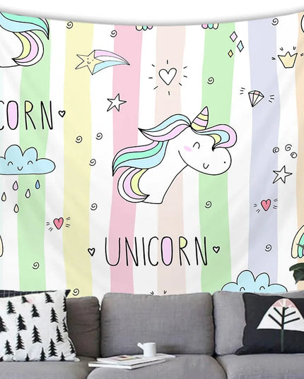 Dreamy Galaxy Unicorn Tapestry