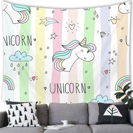 Dreamy Galaxy Unicorn Tapestry