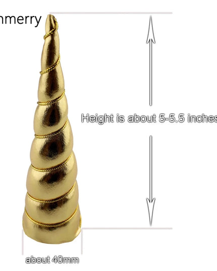 10-Pack White Iridescent Unicorn Horns