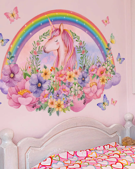 Large Unicorn Wall Sticker for Girls