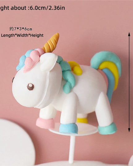 3D Walking Unicorn Cake Topper